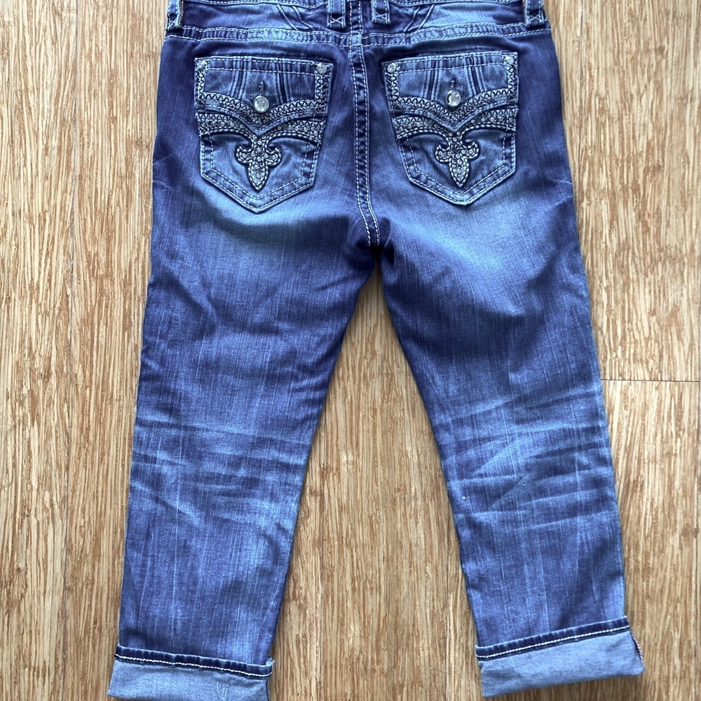 Rock Revival Womens Easy Crop Style Jeans Size 28